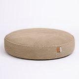 Khaki PupSak Dog Bed Large (100cm) low profile side view