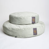 dog beds in duck egg corduroy