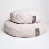 dog beds in platinum corduroy