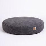 Charcoal PupSak Dog Bed Large (100cm) low profile side view