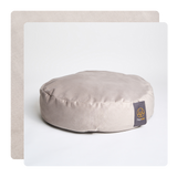 Light Grey Velvet Dog Bed