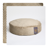Khaki Cord Velour Dog Bed