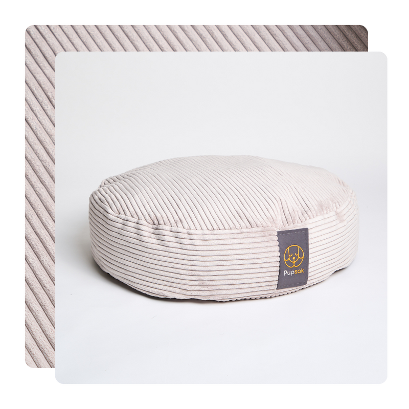 Platinum Cord Velour Dog Bed