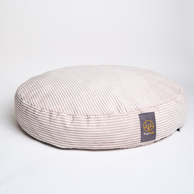 Platinum Cord Velour Dog Bed