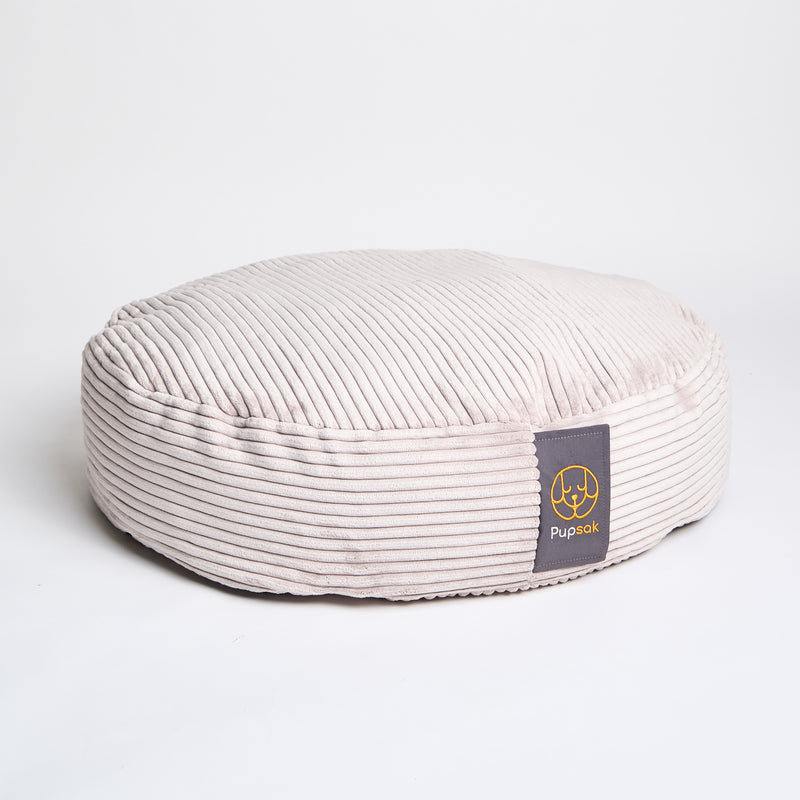 Platinum Cord Velour Dog Bed