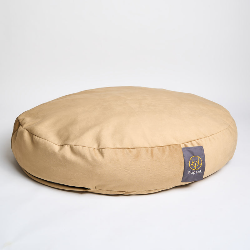 Caramel Velvet Dog Bed