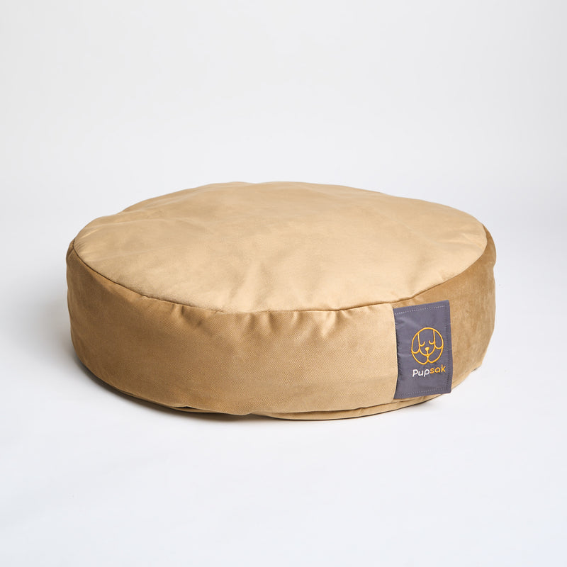 Caramel Velvet Dog Bed