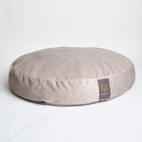 Light Grey Velvet Dog Bed