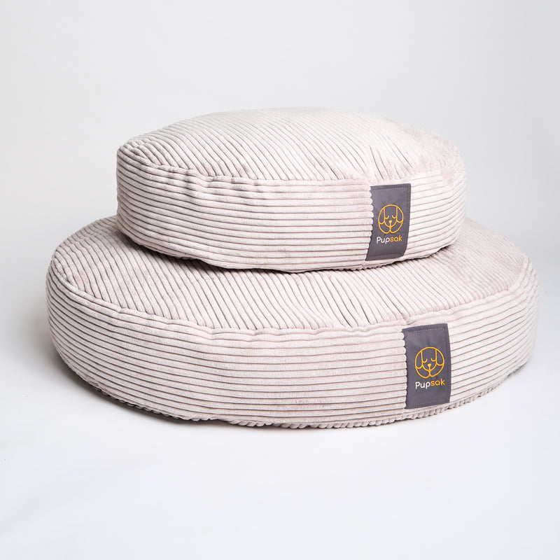 Platinum Cord Velour Dog Bed