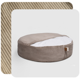 Khaki Cozy Cave PupSak Dog Bed